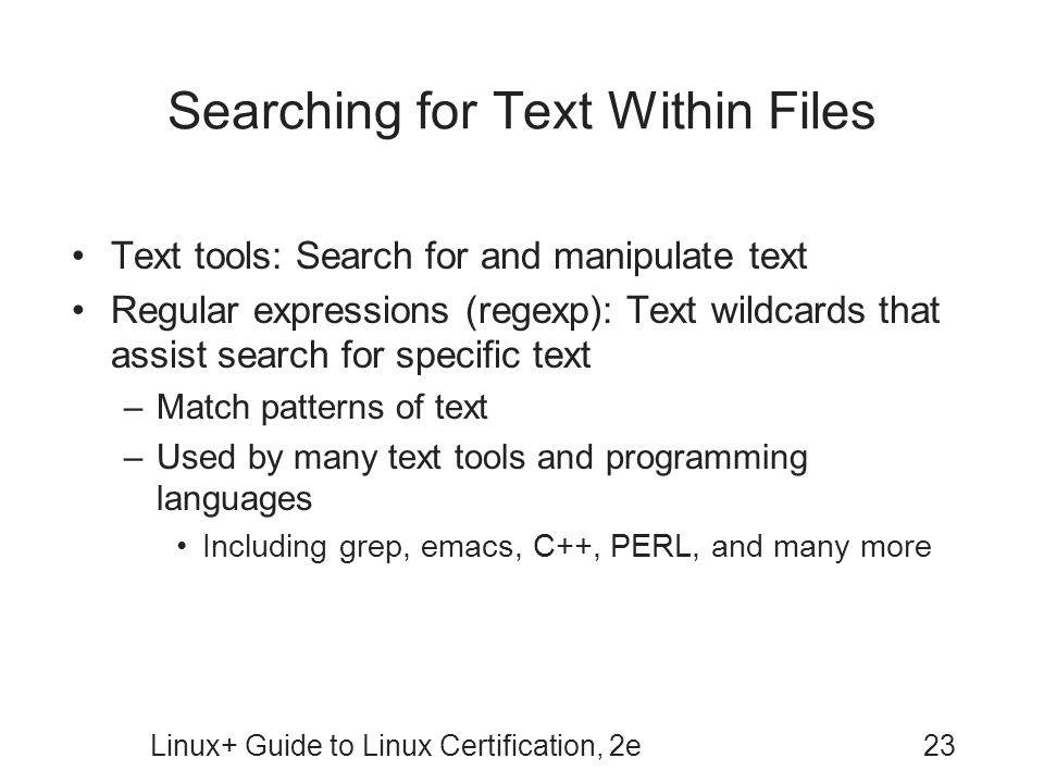 Searching for Text Within Files