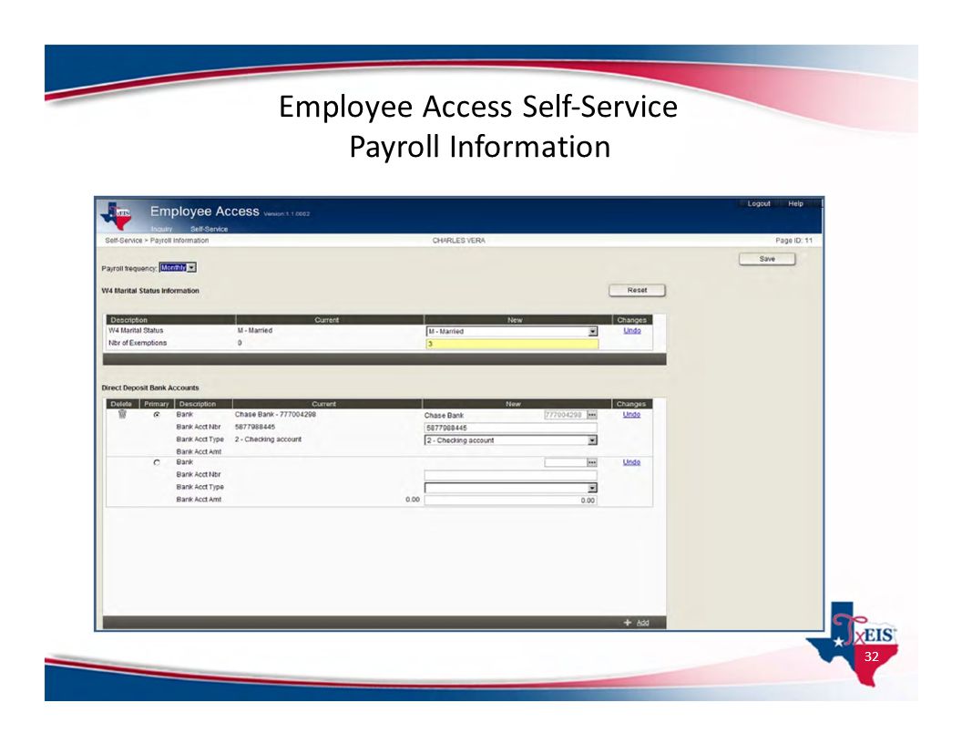 Employee Access Self‐Service Payroll Information