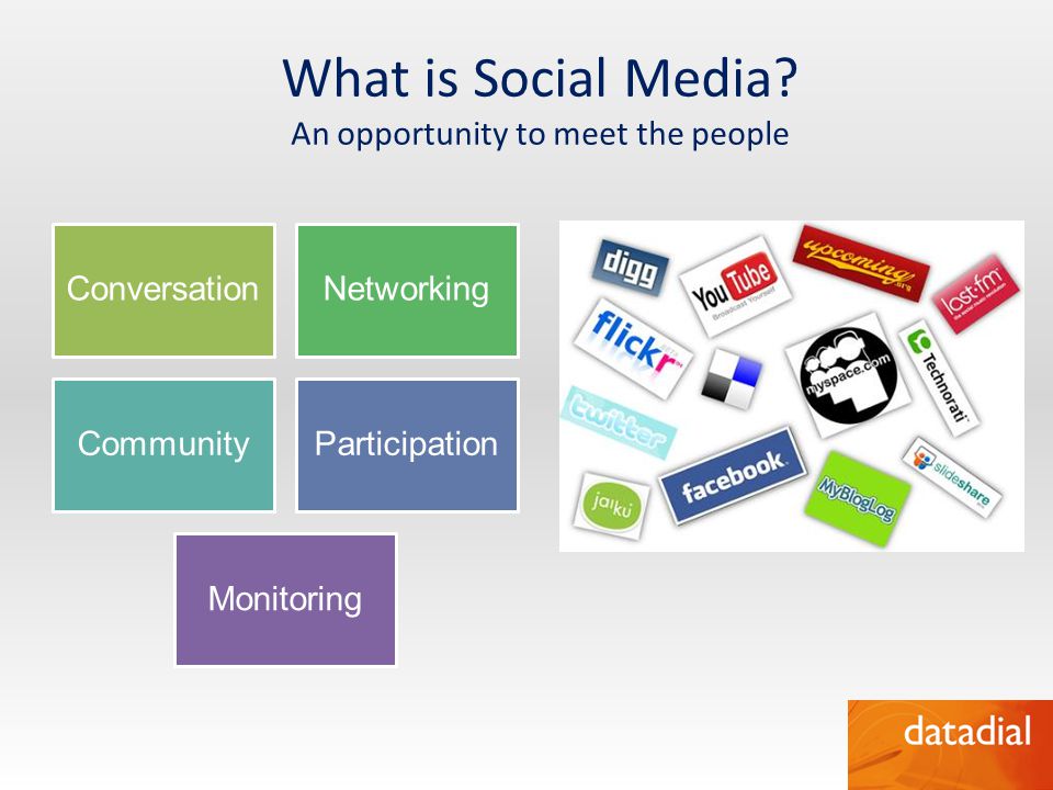 What is Social Media An opportunity to meet the people