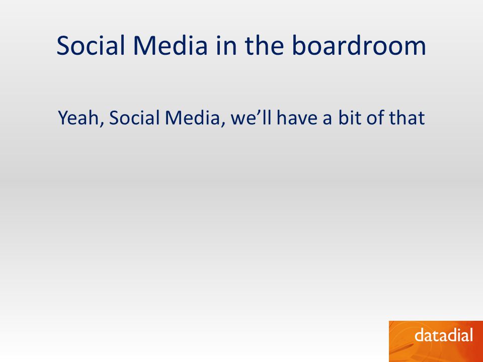 Social Media in the boardroom