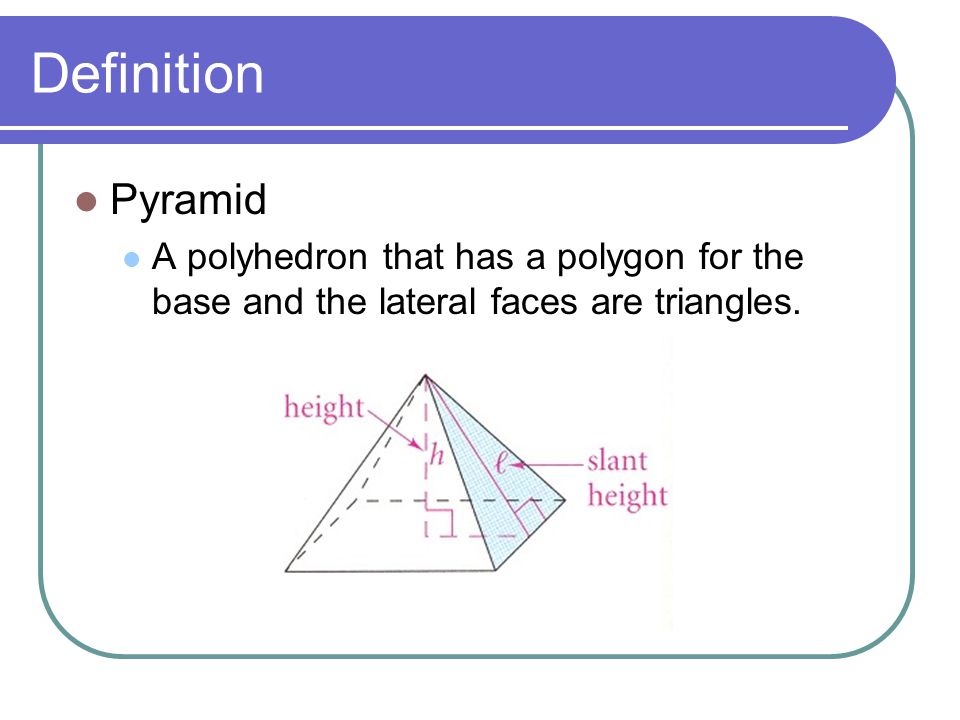 Definition Pyramid.