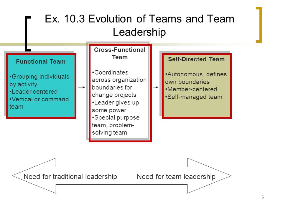 Ex Evolution of Teams and Team Leadership
