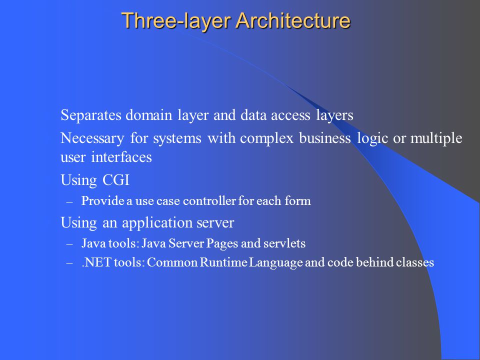 Three-layer Architecture