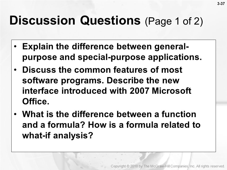 Discussion Questions (Page 1 of 2)