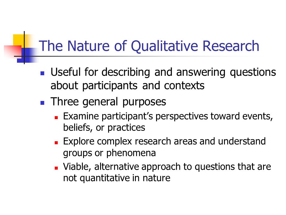The Nature of Qualitative Research - ppt video online download