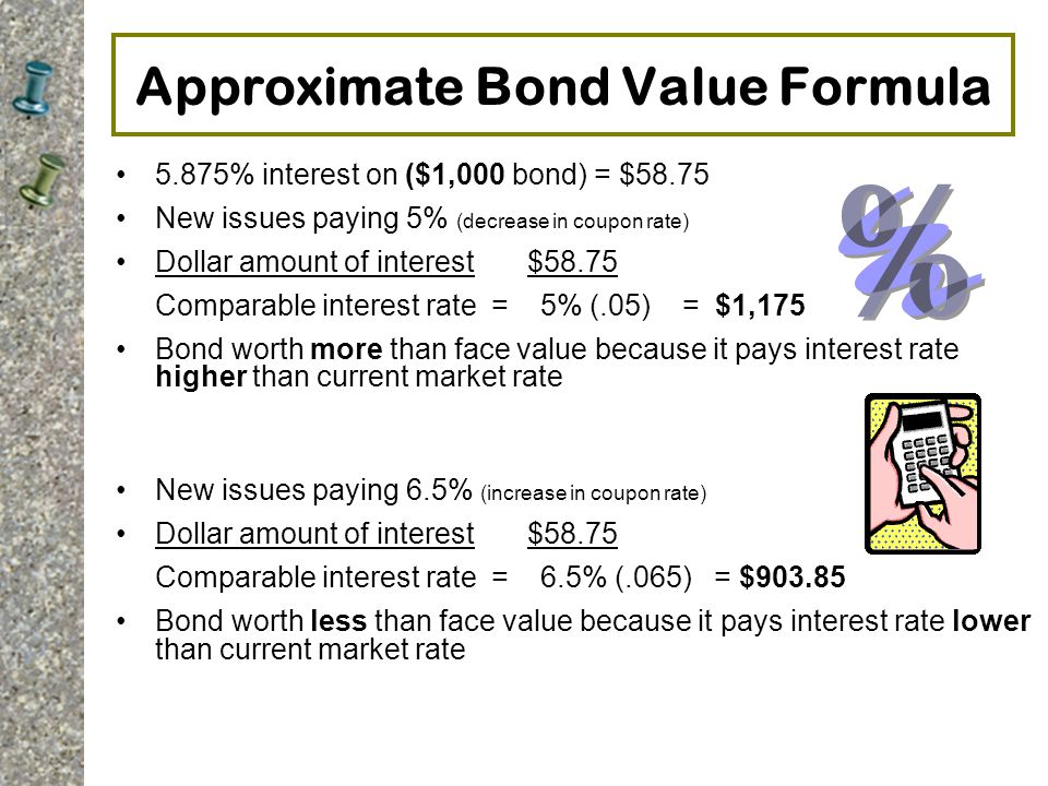 Approximate Bond Value Formula
