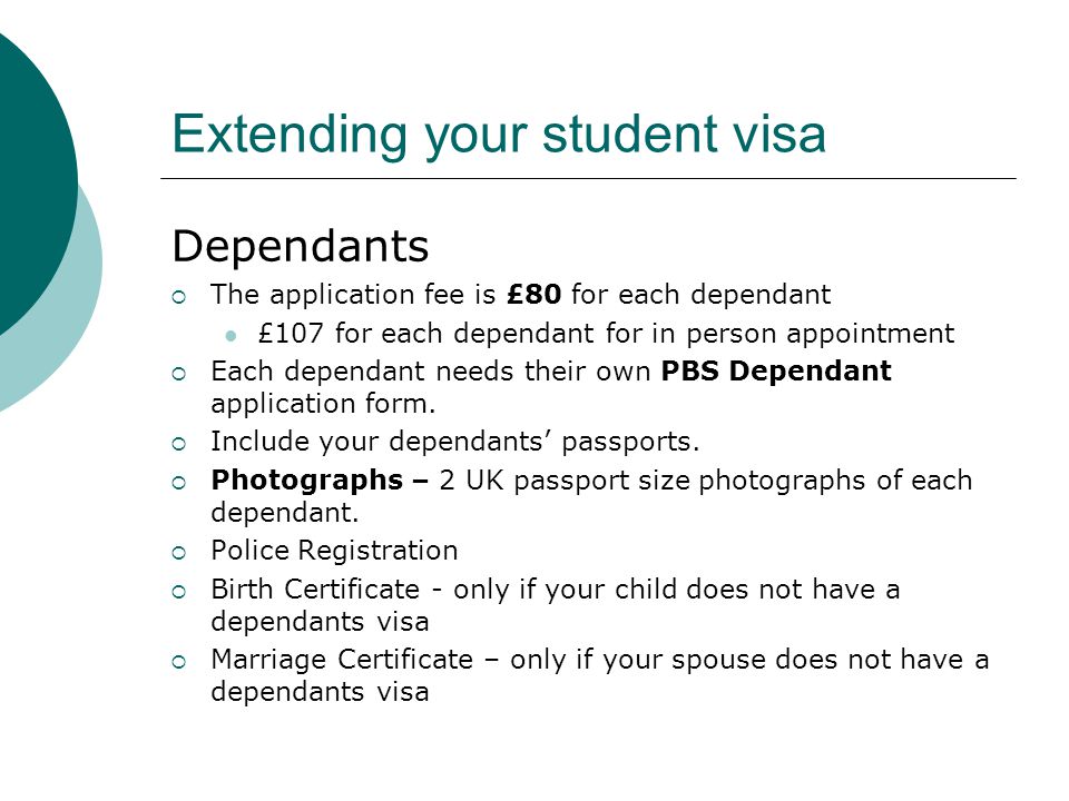 Extending your student visa