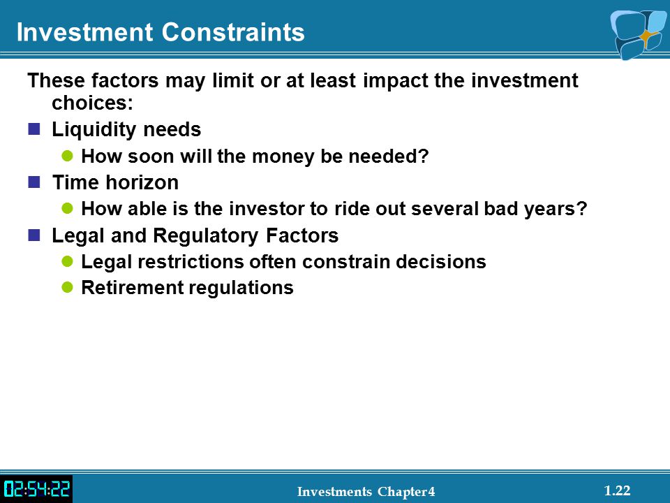 Investment Constraints