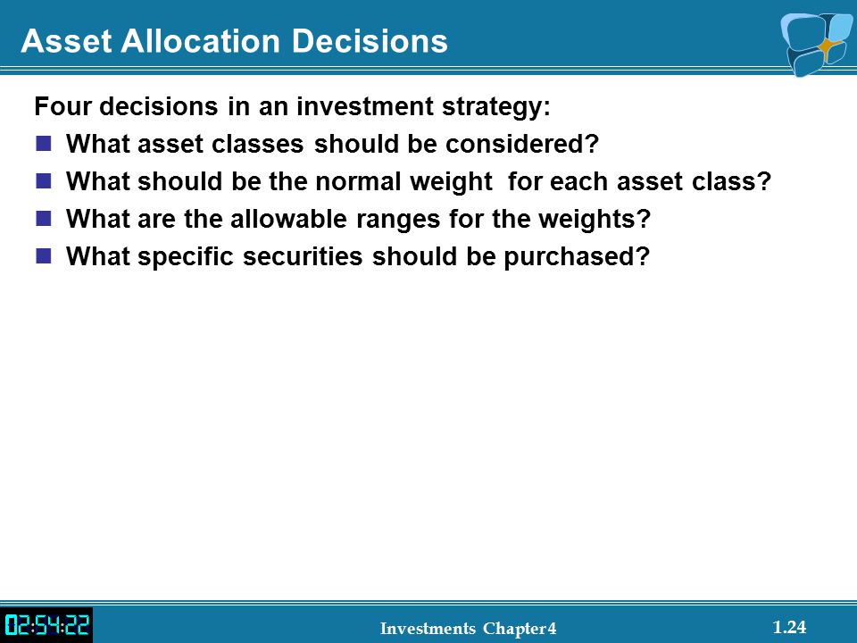 Asset Allocation Decisions