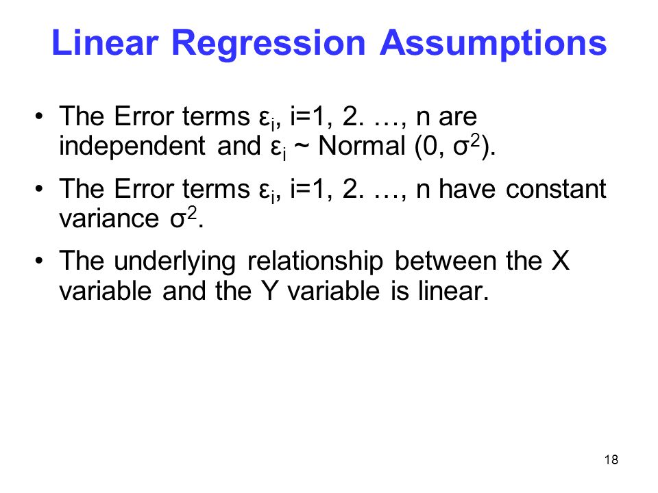 Linear Regression Assumptions