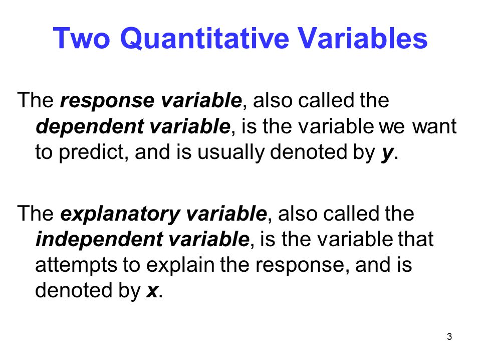 Two Quantitative Variables