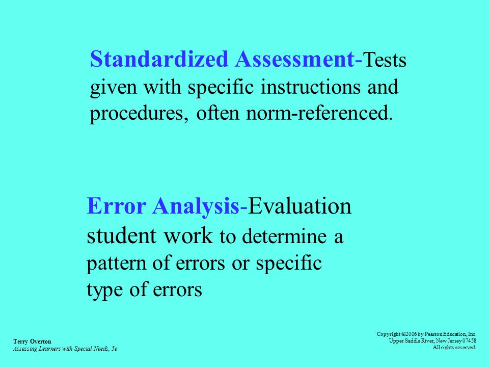 Standardized Assessment-Tests
