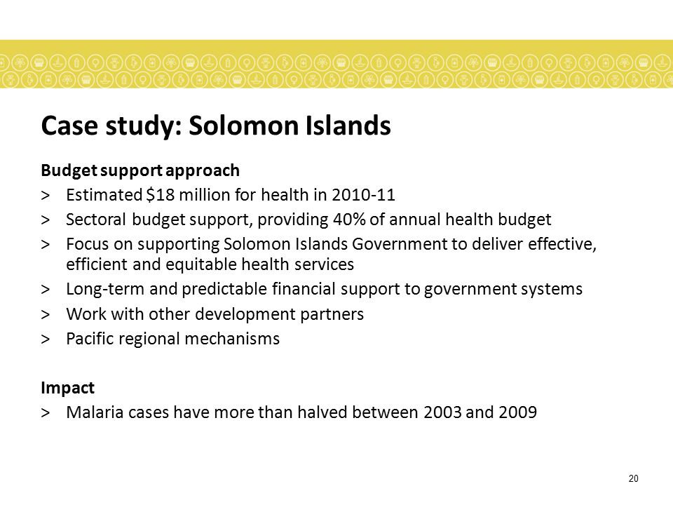 Case study: Solomon Islands