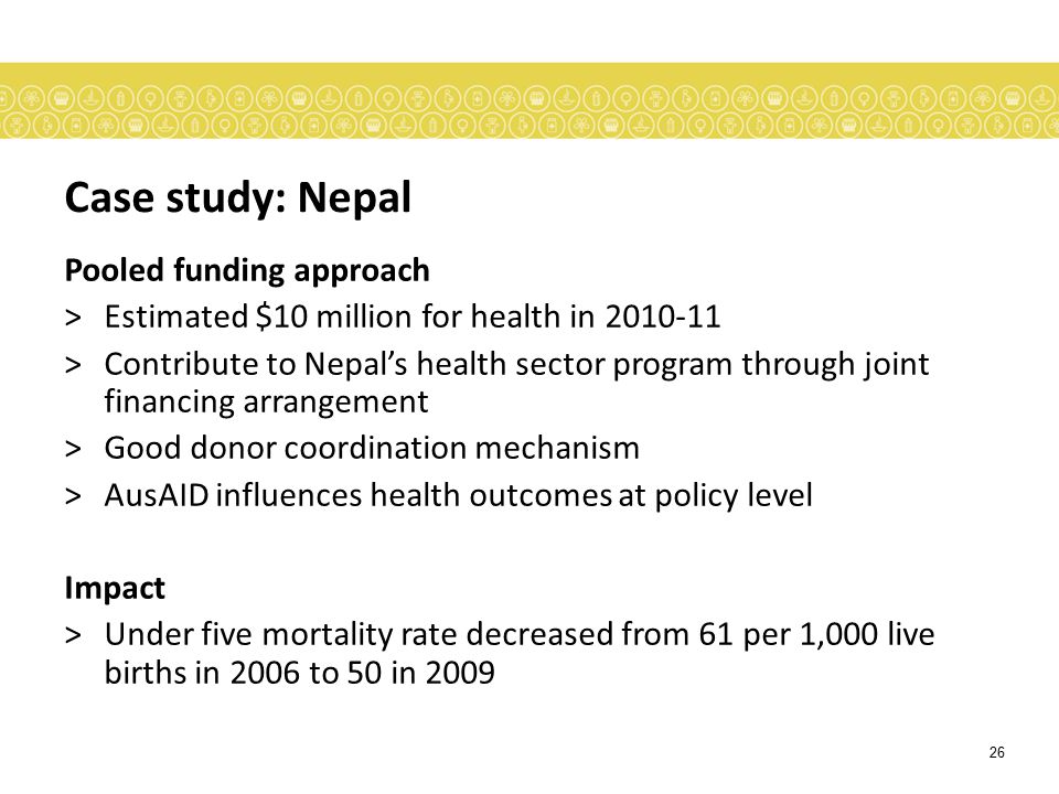 Case study: Nepal Pooled funding approach