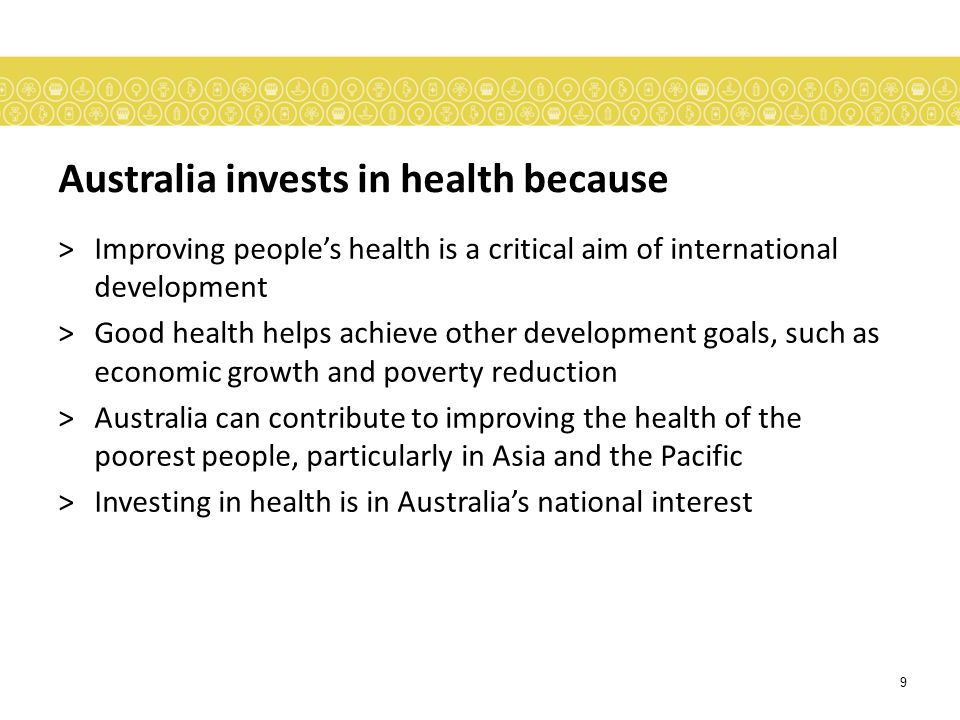 Australia invests in health because