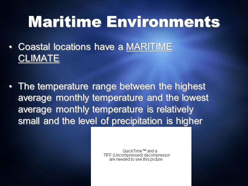 Maritime Environments