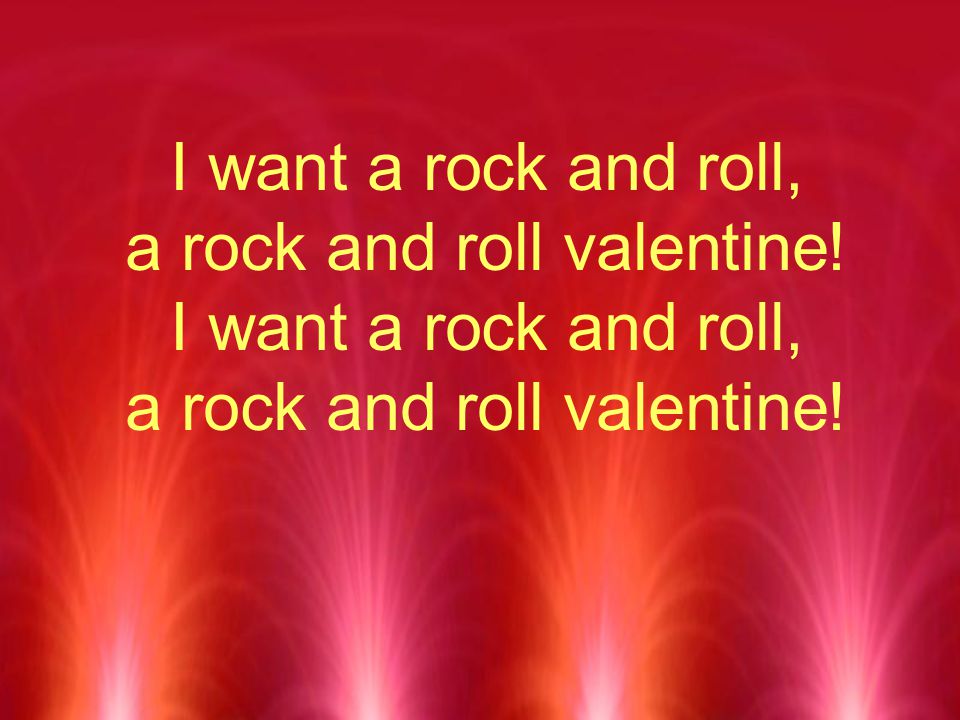 a rock and roll valentine!