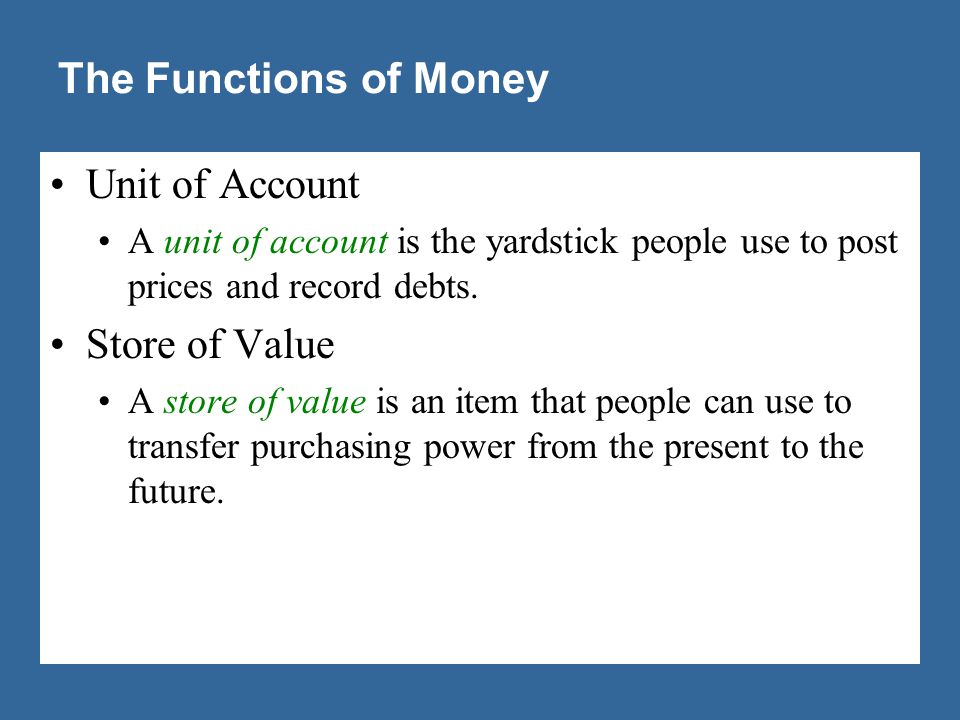 The Functions of Money Liquidity is the ease with which an asset can be converted into the economy’s medium of exchange.