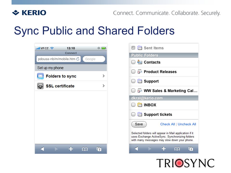 Sync Public and Shared Folders