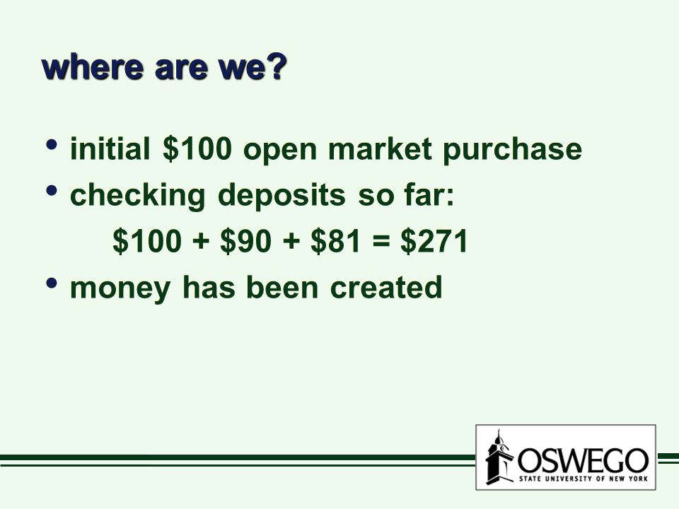 where are we initial $100 open market purchase