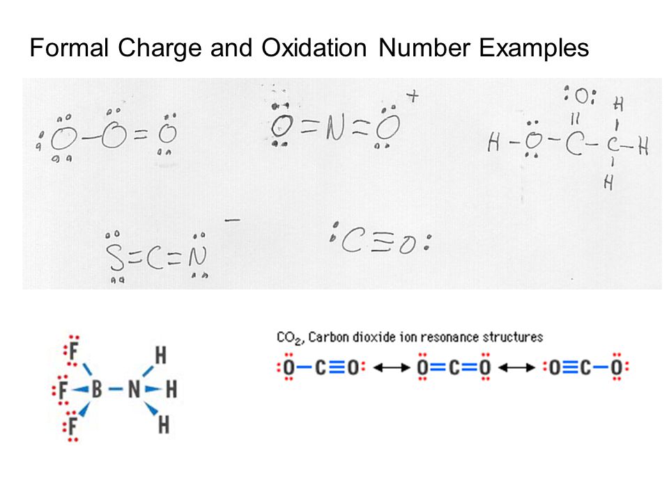 Formal Charge and Oxidation Number Examples