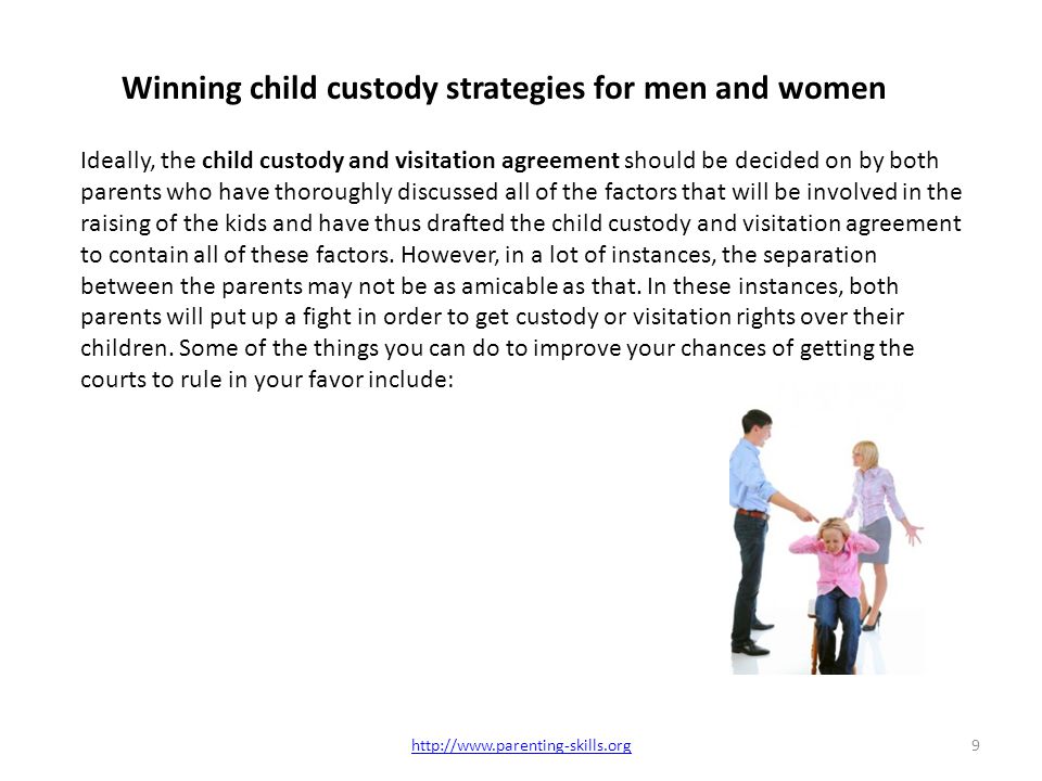 Winning child custody strategies for men and women