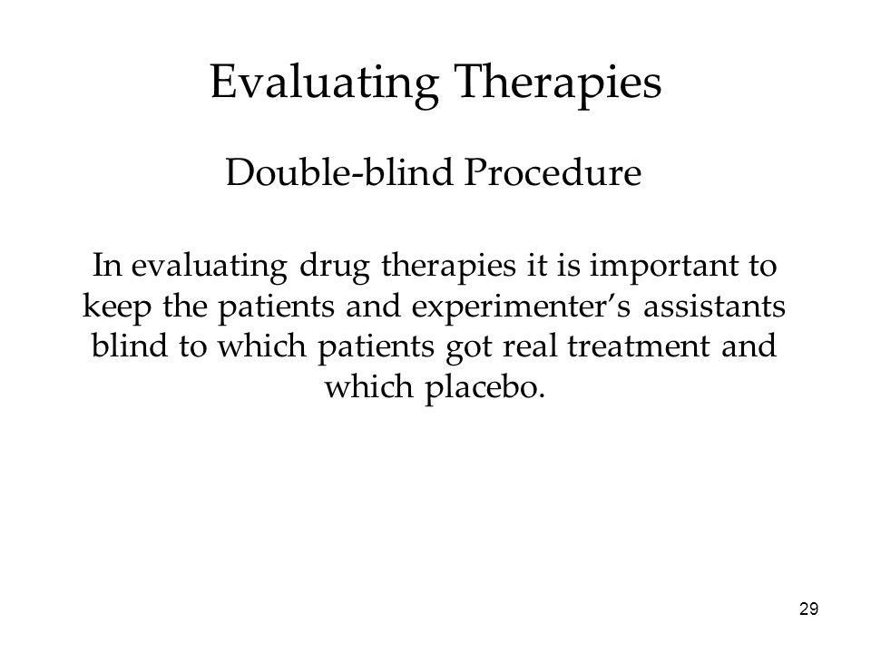 Double-blind Procedure