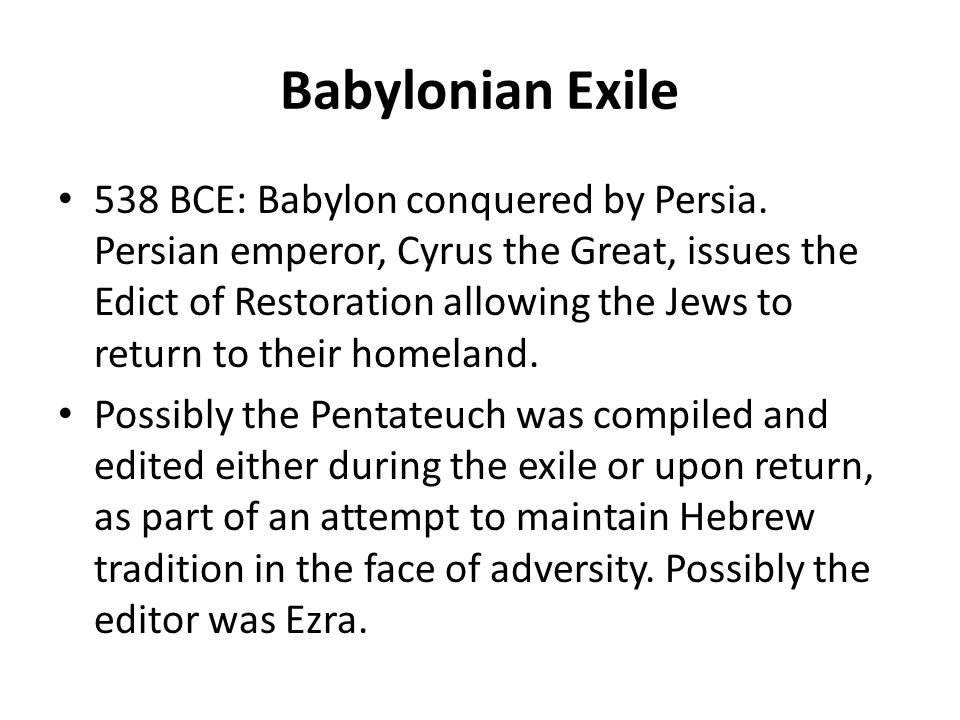 Babylonian Exile