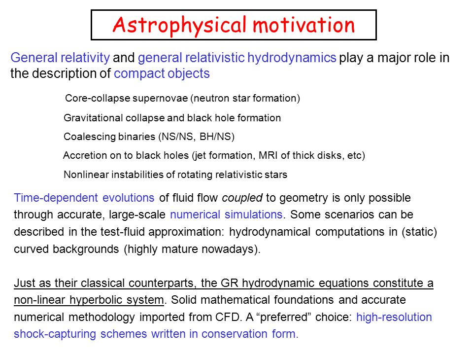 Astrophysical motivation