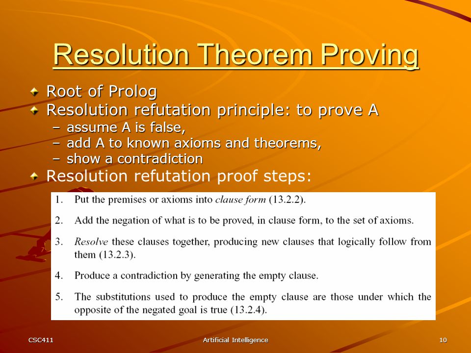 Resolution Theorem Proving