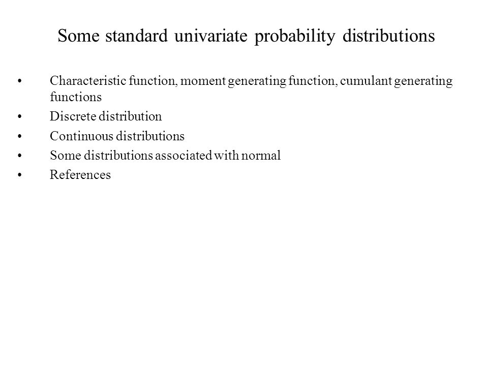 Image result for Univariate Probability