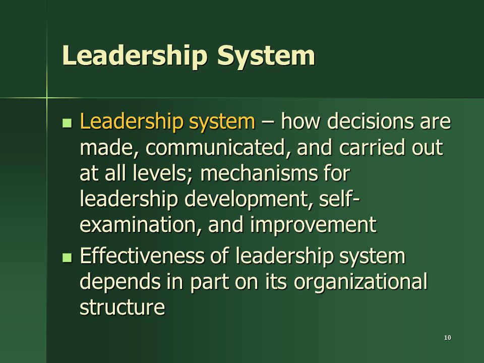 Leadership System