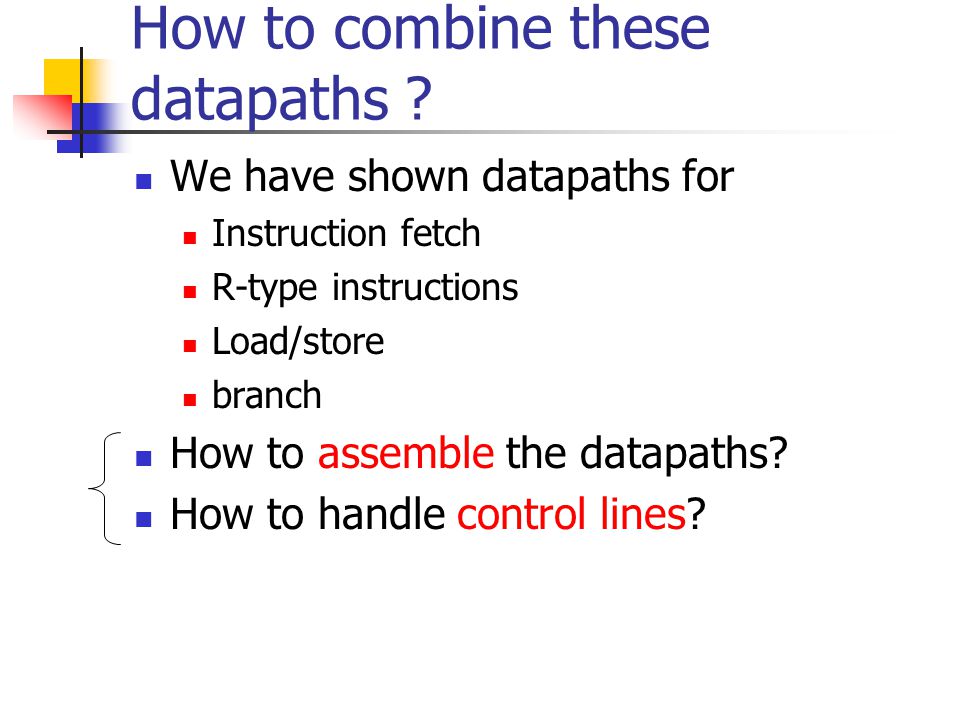 How to combine these datapaths