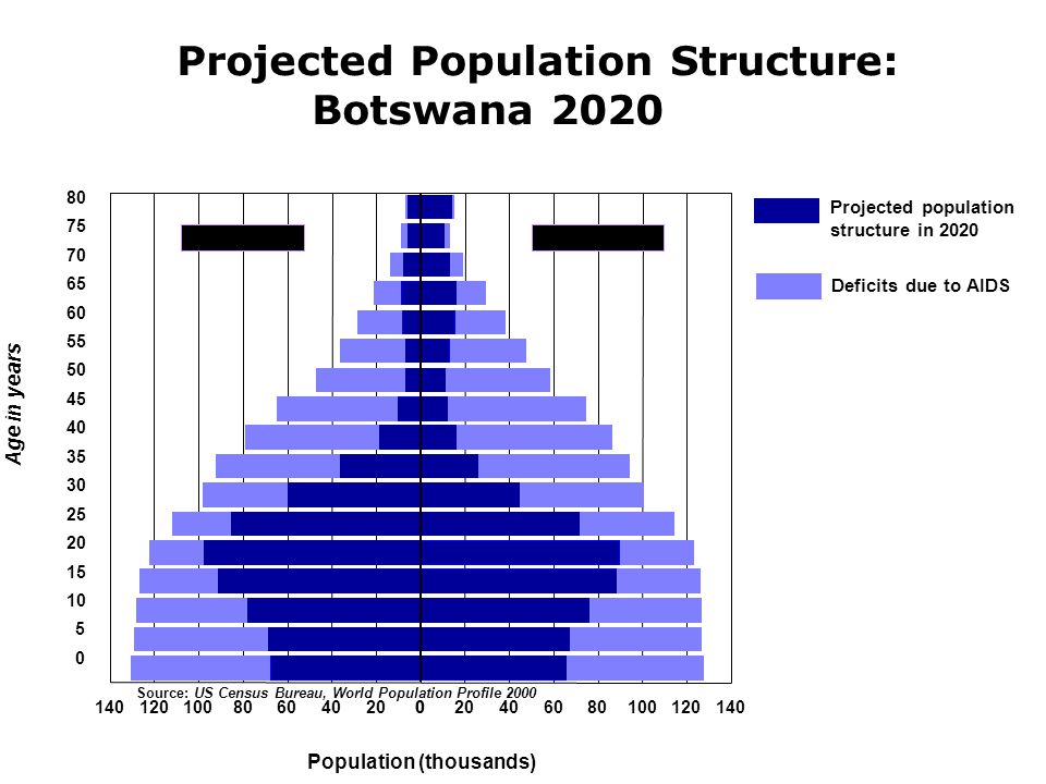 Projected Population Structure: Botswana