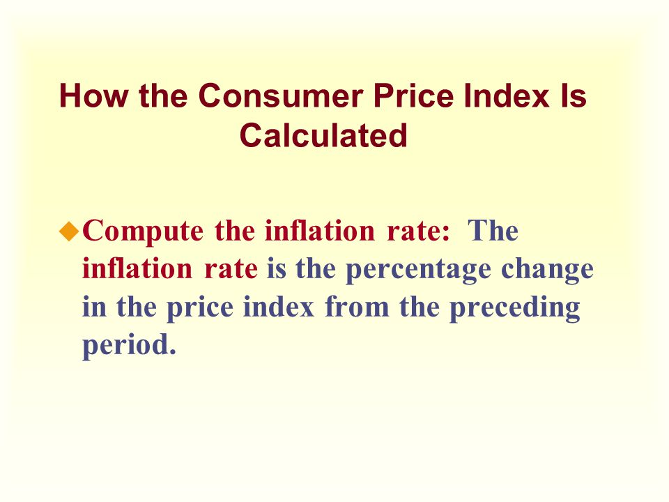 How the Consumer Price Index Is Calculated