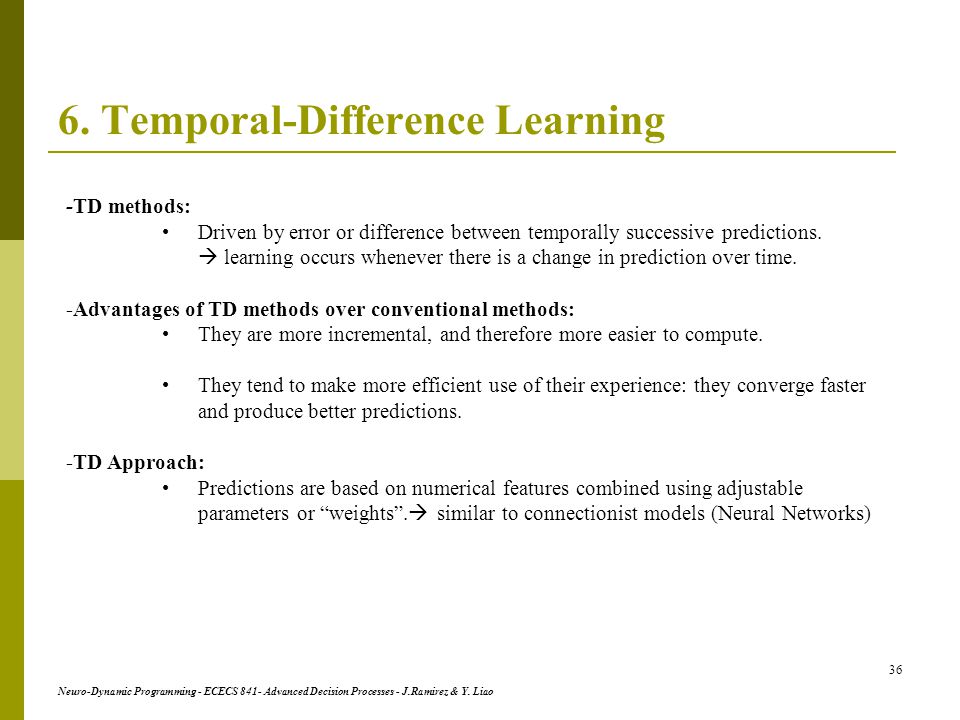 6. Temporal-Difference Learning