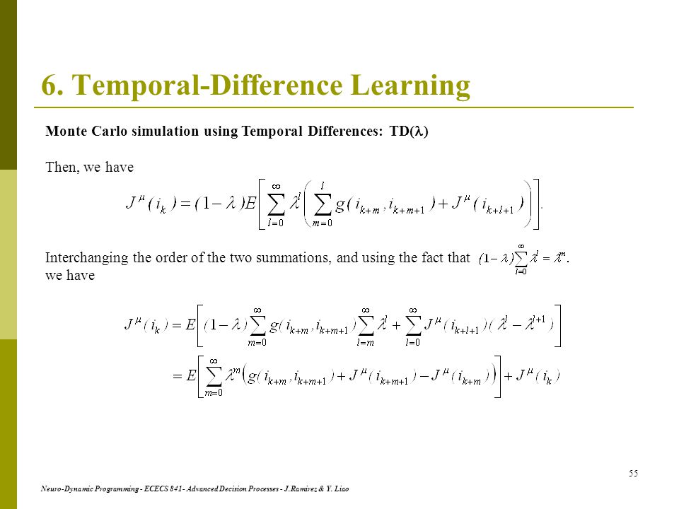 6. Temporal-Difference Learning