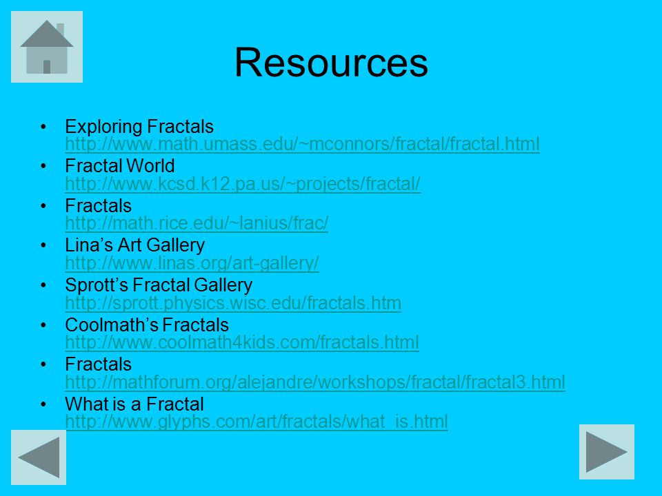 Resources Exploring Fractals