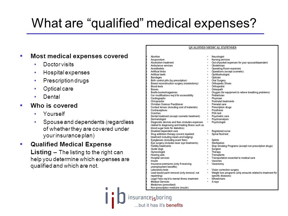 What are qualified medical expenses