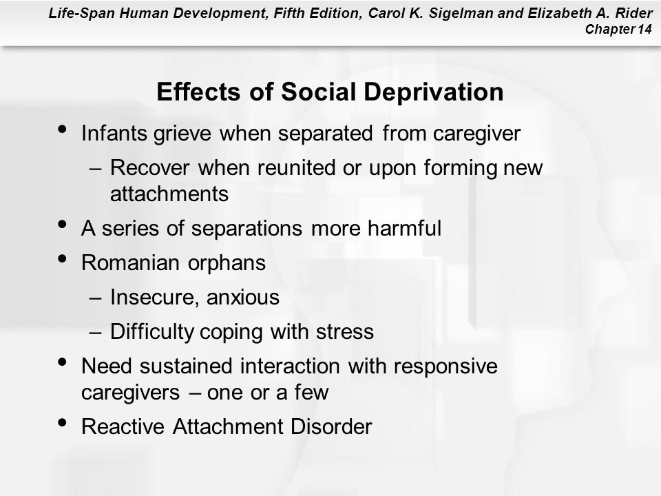 Effects of Social Deprivation
