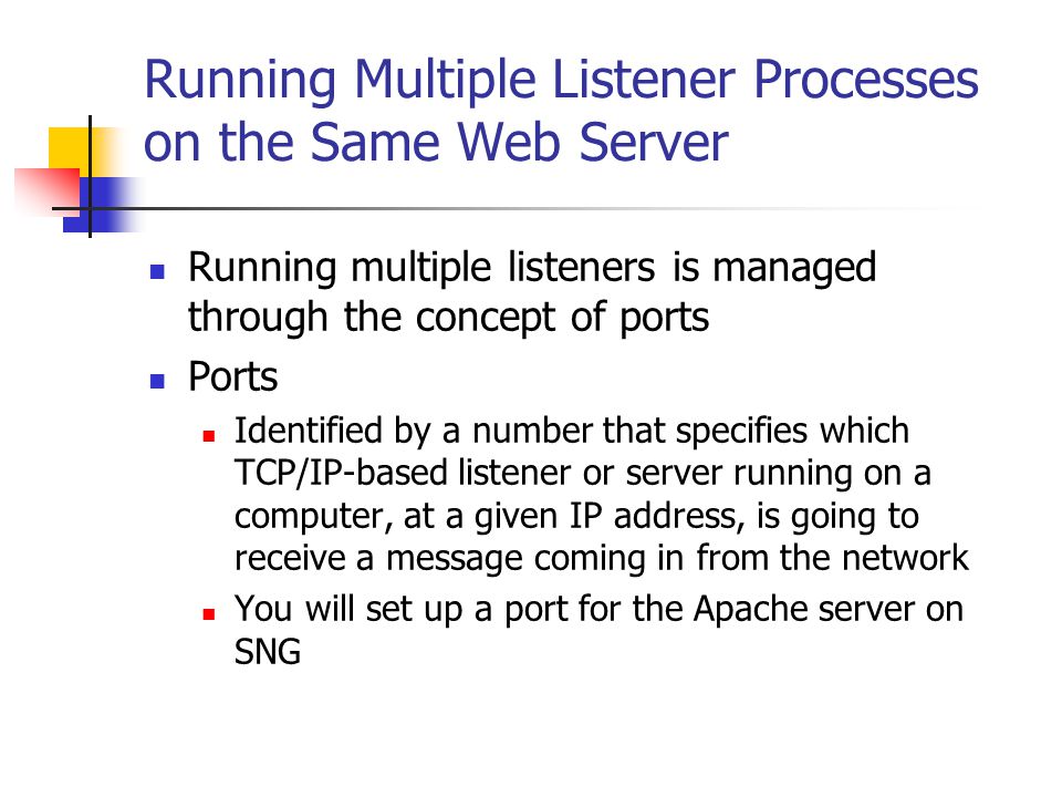 Running Multiple Listener Processes on the Same Web Server