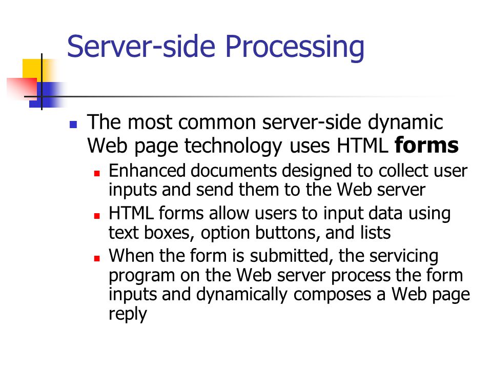 Server-side Processing