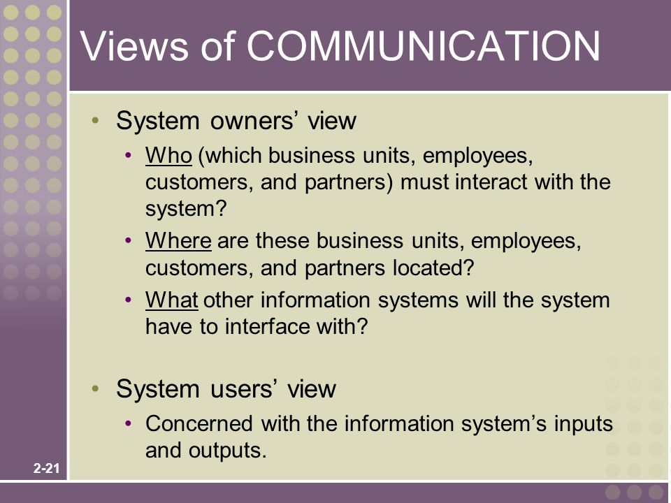 Views of COMMUNICATION