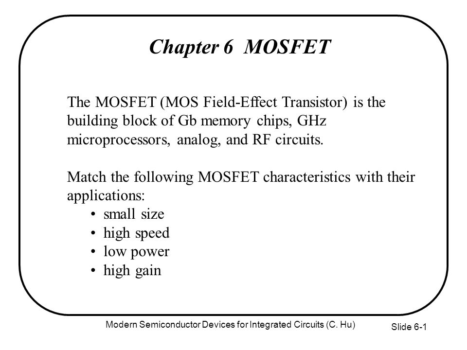 Mosfet Application Circuits Mosfet Application Circuits