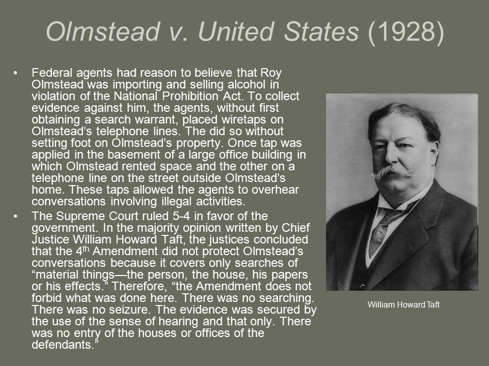 Olmstead v. United States (1928)