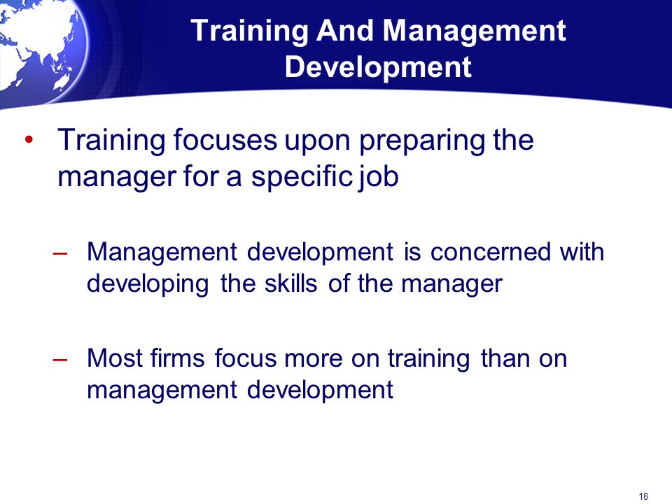 Training And Management Development