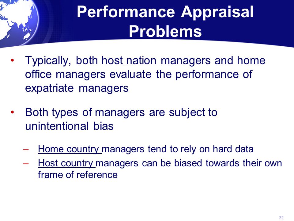 Performance Appraisal Problems