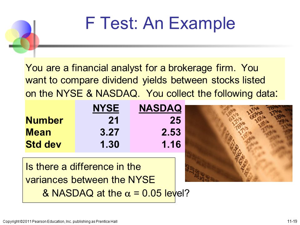F Test: An Example