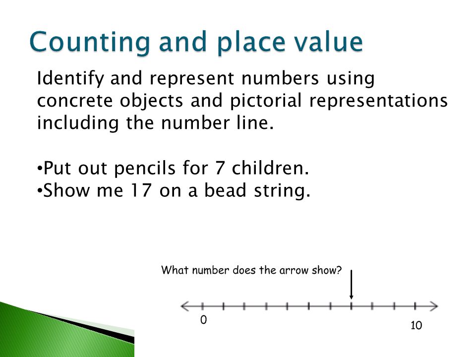 Counting and place value