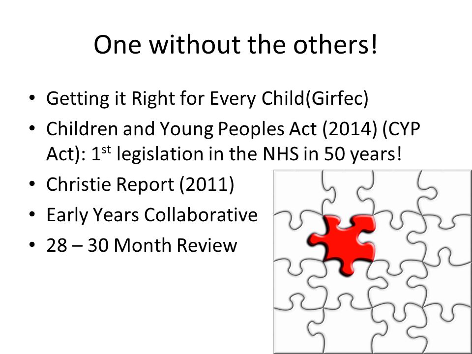 One without the others! Getting it Right for Every Child(Girfec)